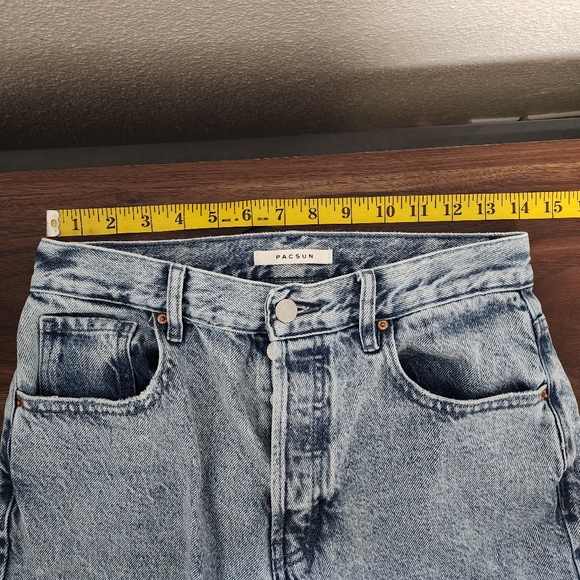 Pacsun Static Blue High Waisted Button Fly Dad Jeans - Picture 9 of 11